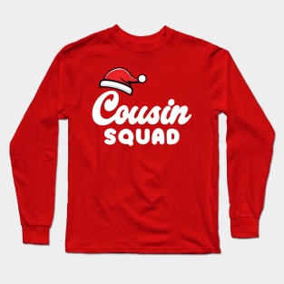 Cousin Squad Santa Hat Long Sleeve T-Shirt